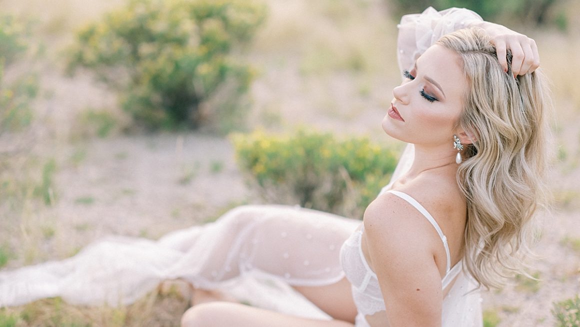 Real Bride Desert Boudoir